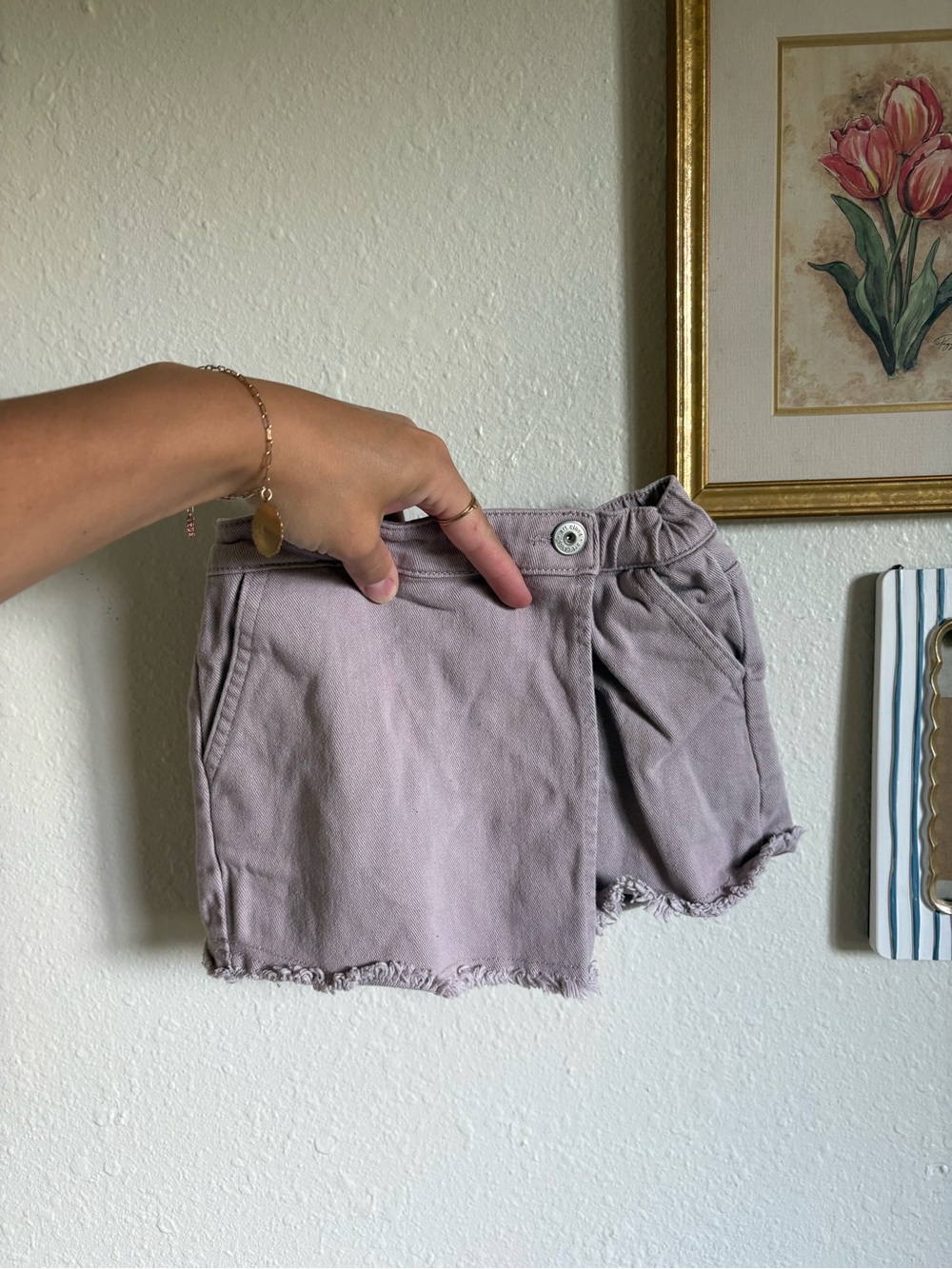 art class Lavender Girls' 4t Denim Skort